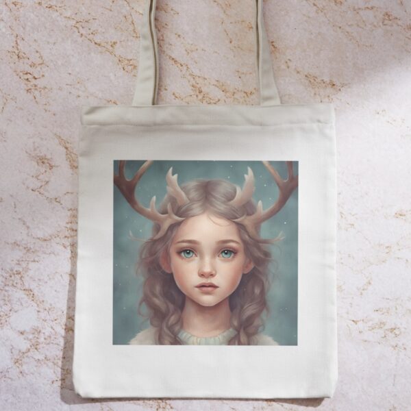 Bolsas de algodón con ilustraciones de hadas y seres mágicos.